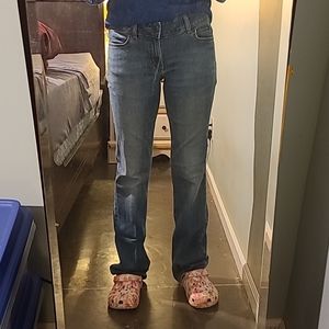 Size 7/8×34 Wrangler Boot Cut Jeans